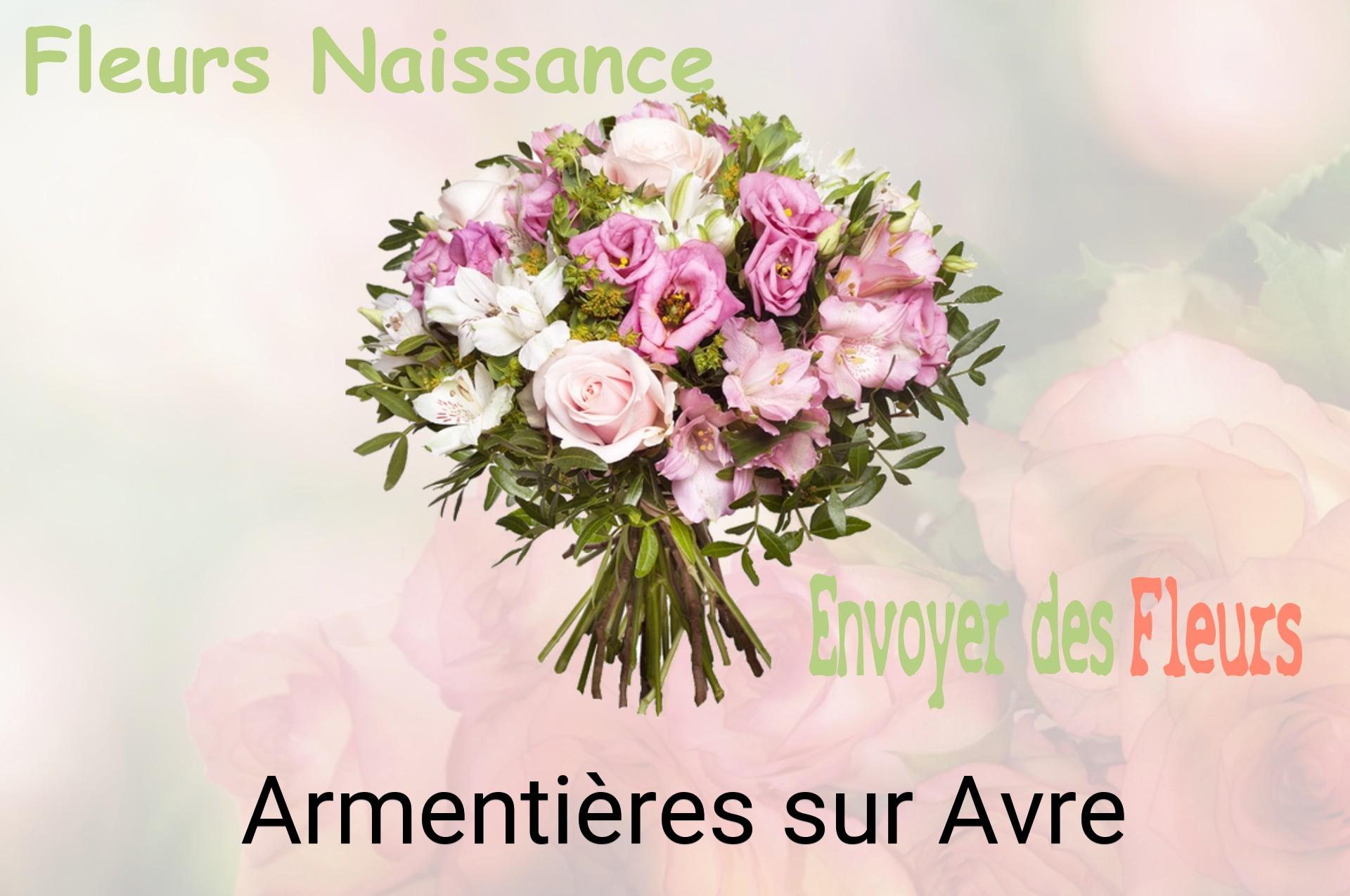 Bouquet de fleurs de naissance livré à Armentières-sur-Avre
